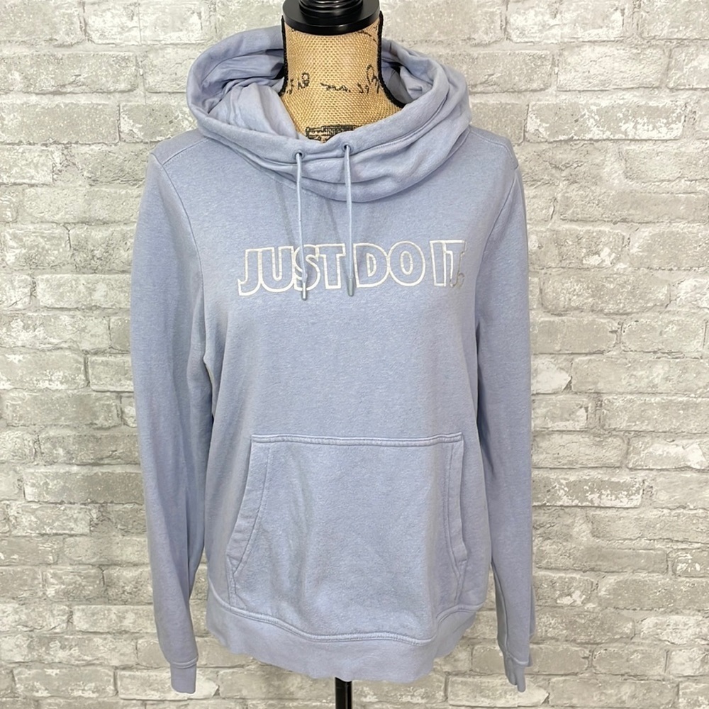Nike Light Blue Graphic Hoodie